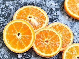Frozen Orange Slices