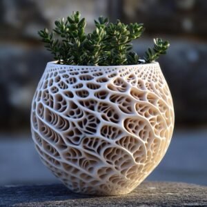 3D-Printed Recycled Bioplastic Planters