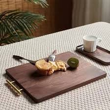 Brass-Handled Wooden "Charcuterie" Board
