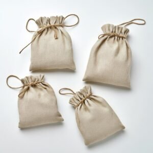 Foldable Cotton String Pouch