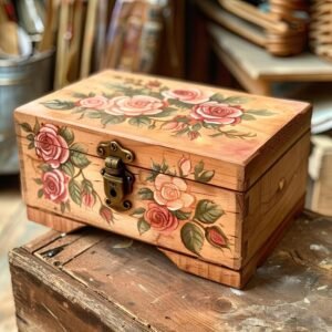 "Mithila" Hand-Painted Wooden Storage Boxes