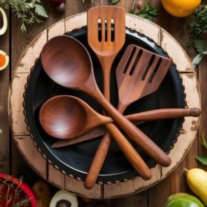 Heavy-Duty Bamboo Serving Spoons