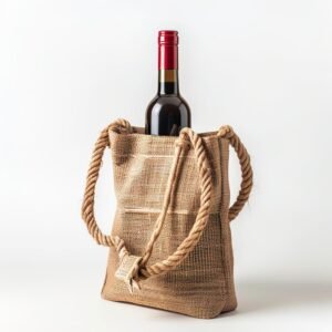 Jute Wine Bottle Carrier