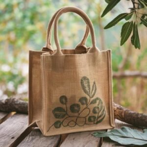 Laminated Jute Lunch Bag