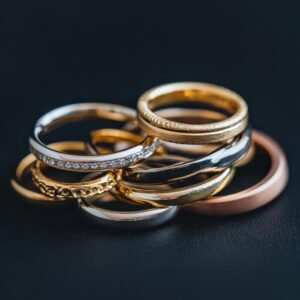 Mixed-Metal "Stacking" Band Rings