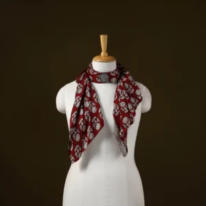 Chanderi Silk-Cotton "Pendant" Scarves