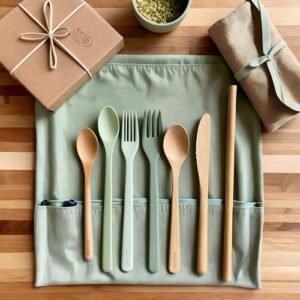 Portable Bamboo Cutlery Travel Set