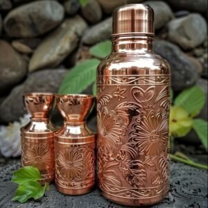 Printed & Lacquered Copper Bottle
