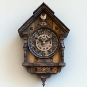 Reclaimed Wood & Brass Wall Clock