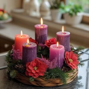 Scented Beeswax "Pillar" Candles (Hand-Rolled)