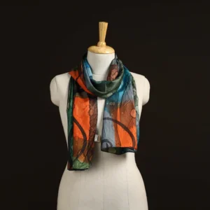 Shibori Tie-Dye Mulmul Cotton Scarves