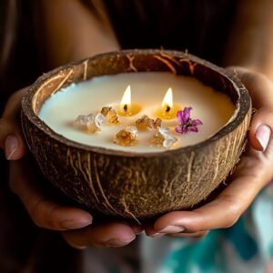 Upcycled Coconut Shell Soy Candles